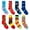 8 Pairs - Snack1, variant on Crazy Socks, Fun Socks for Men Women, Snack Food & Candy, 8 Pair Crew, Large