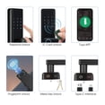 thumbnail image 6 of Smart Door Lock Handle, Oyajia Key/Card/Fingerprint/Password/APP Control Door Lock, Keyless Entry Door Lock with Handle for Front Door, Keypad Door Handle, 6 of 14