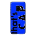 thumbnail image 1 of MUNDAZE Samsung Galaxy S9 Shockproof Clear Hybrid Protective Phone Case Blue Clear Funny Text Quote That's Cap Cover, 1 of 5