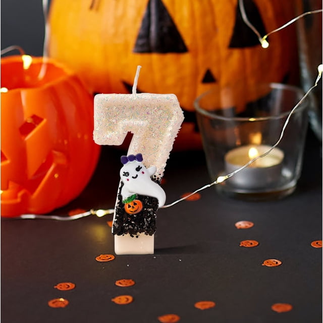 Fiudx Ofertas del día Decoración de velas fantasma de Halloween Suministros para fiestas Accesorios de decoración Suministros para fiestas
