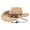 Khaki, variant on Gtoiithly Vintage Style Suede Cowboy Hat for Ladies, Decorative Flower Concho & Embroidered Band, UV Protection Wide Brim Sun Hat for Summer Khaki