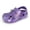 Tye Dye Purple, variant on Norty Toddler Kids Boy's & Girl's Fun Slip-On Sandal Slipper Clog Shoes