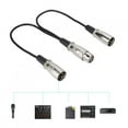 thumbnail image 1 of Female To Dual Male XLR Audio Splitter, XLR Splitter Adapter, For Mixer Microphone  Speaker, 1 of 8