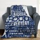 thumbnail image 4 of LHSHID Basketball Baseball Blanket Flannel Soft and Comfortable Anti static Bed Sofa Blanket 50x60in, 4 of 6