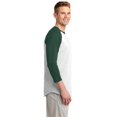 thumbnail image 3 of SPORT-TEK Mens Colorblock Raglan Jersey, 3 of 6