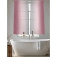 thumbnail image 6 of Sheer Curtains 72 Inches Long, Pink Ombre Light Filtering Window Curtains for Living Room/Bedroom, Modern Grey Gradient Farmhouse Art Rod Pocket Voile Sheer Curtain Drapes, 52"W x 72"L, 2 Panels, 6 of 8