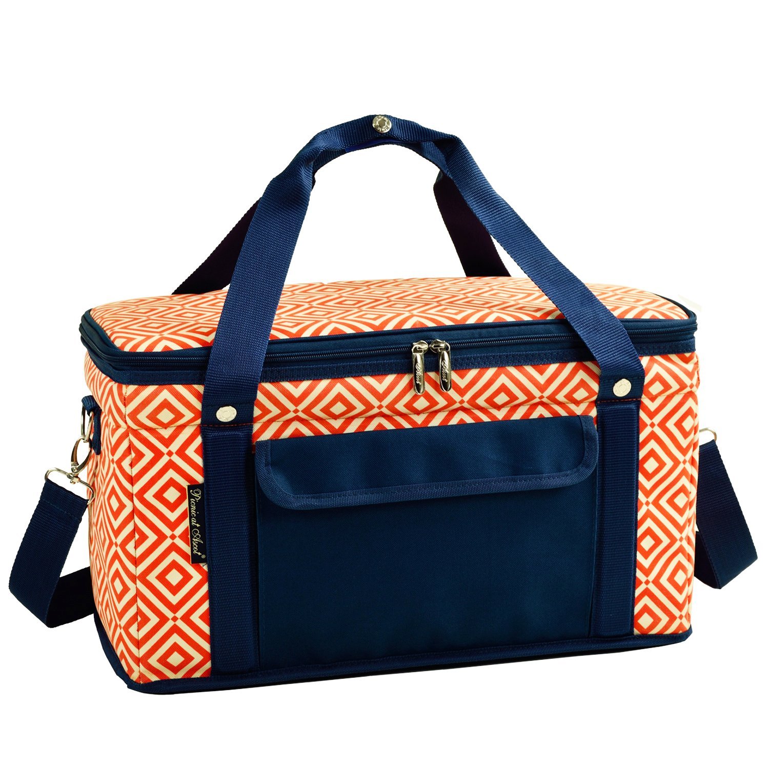 (D) Leakproof 24 Hour Cooler Picnic Backpack Bag for Outdoor (Orange