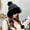Black, variant on Winter Beanie Hats for Women Faux Fur Crochet Skull Cap Ear Flaps Russian Ushanka Trapper Hat Ear Cover with Pompom Khaki One Size