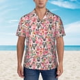 thumbnail image 5 of Schnauzer Dogs Flower Floral Men'S 3d Print Casual Button Down Shirts, Novelty Hawaiian Short Sleeves 2xl, 5 of 7