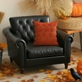 thumbnail image 5 of Pumpkin Festival Pillow Case 18x18 Inch Soft Velvet Cushion Cover for Sofa Living Room Halloween Decor, 5 of 6