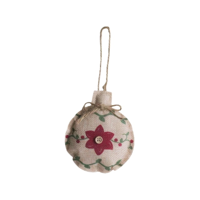 Injueey Pulseras navideñas de arpillera festivas, adornos ligeros para decoraciones de árboles de Navidad de ventanas de centros comerciales Kits de decoración para fiestas Estilo 3