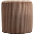 thumbnail image 4 of Pemberly Row Modern / Contemporary Soft Microsuede Fabric Brown Ottoman / Stool, 4 of 8