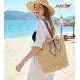 thumbnail image 3 of SUOSDEY Large Straw Beach Bag for Women,Beach Tote Bag Shoulder Handbags,Straw Bag Beach Purse for Summer, 3 of 8
