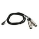 thumbnail image 2 of Cable de audio XLR hembra doble Bling Bling a micrófonos, 2 of 12