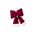 thumbnail image 2 of JeashCHAT Christmas Velvet Red Bow Ornaments, Bows Hanging Pendants, Christmas Tree Decorations, Christmas Ornaments for Xmas Tree Wreath Window Wedding Holiday Party Decor, 7.87"x9.84", Wine, 2 of 6