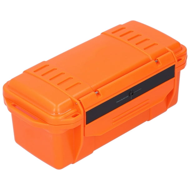 Estink Tool Storage Case, Orange Tool Box Waterproof Abs Reinforced Hard Plastic Light Weight For Travel For Fishing For Camping