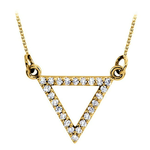 Fine Jewelry Vault - Fine Jewelry Vault UBPDS85864Y14D Diamond Triangle ...