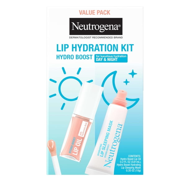 Kit de hidratación labial Neutrogena Hydro Boost con ácido hialurónico