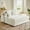 White, variant on 63" x 65" Oversized Chaise Lounge Chair Indoor, Corduroy Upholstered Sofa Bed with Wireless Charging and 2 Cup Holders, Sleeper Couch for Living Room