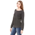 thumbnail image 2 of Women's Long Sleeve Boatneck Fleece Sweatshirt, 2 of 3