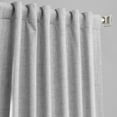 thumbnail image 4 of Millennial Grey Vintage Thermal Cross Linen Weave Blackout Curtain (1 Panel), Millennial Grey, 50W X 96L, 4 of 6