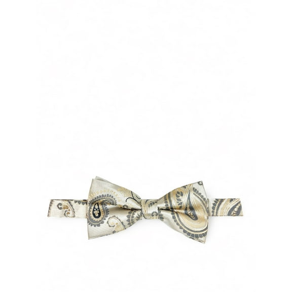 Tan Artisan Paisley Bow Tie
