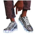 thumbnail image 6 of YLYL Women's Men's LED Sneakers Lights up Luminous Flashing USB Charging Low Top Lace up Shoes, 6 of 7