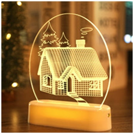 

Christmas Night Lights Cute Christmas Decorations for Flat Dormitory Decoration Christmas Snowman