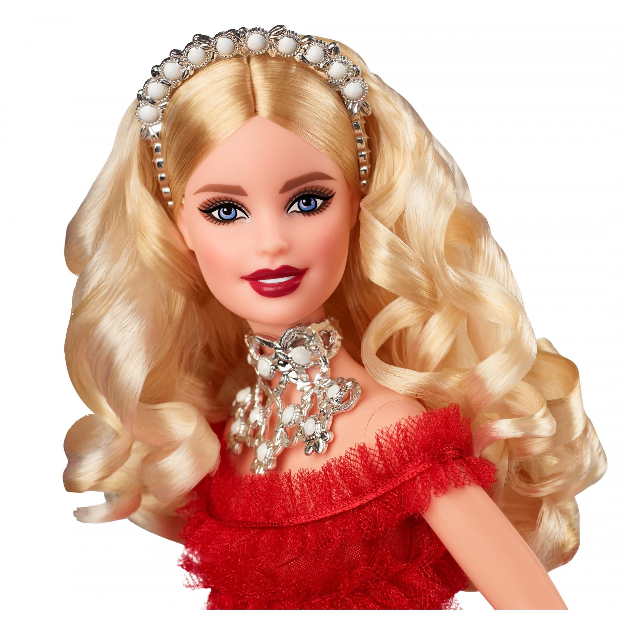 2018 holiday collector barbie signature doll with stand