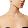 thumbnail image 5 of IGI Certified 14K Rose Gold 1/3ct TDW Bezel-Set Diamond Solitaire Pendant Necklace(H-I,I1-I2), 5 of 6