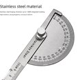 thumbnail image 5 of 10cm Compact Stainless Steel Half-Circle Angle Gauge - Rustproof Protractor for Carpentry, Construction & DIY Projects with Clear Readable Scale, Measuring Angles Up to 90 Degrees (Unbranded), 5 of 5