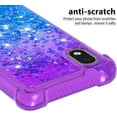 thumbnail image 4 of Samsung Galaxy A01 Core Case,Creativity Clear Gradient Quicksand Glitter Flowing Liquid Floating TPU Case Bling Diamond Sparkle Cover for Samsung Galaxy A01 Core JB Purple Navy, 4 of 7