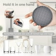 thumbnail image 6 of 2PCS Coasters for Drinks, Silicone Coasters Tabletop Protection for Any Table Type, Wood, Granite, Stone Tables, Dishwasher Safe, Coasters for Drinks Fits Any Size of Drinking Glasses, 6 of 8