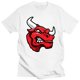 thumbnail image 1 of Camiseta Pit Bull con rinoceronte rojo enojado para hombre camiseta ajustada de manga corta ropa de algodón transpirable de alta calidad, 1 of 8