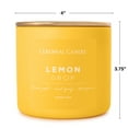 thumbnail image 3 of Colonial Candle Pop of Color Lemon Drop Scented Jar Candle, 3 Wick, 14.5 oz, 80 Hours Burn, Citrus, 3 of 6