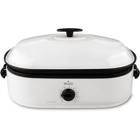 Rival 16 Quart Wide Mouth Roaster Oven With Basic Lid Brickseek
