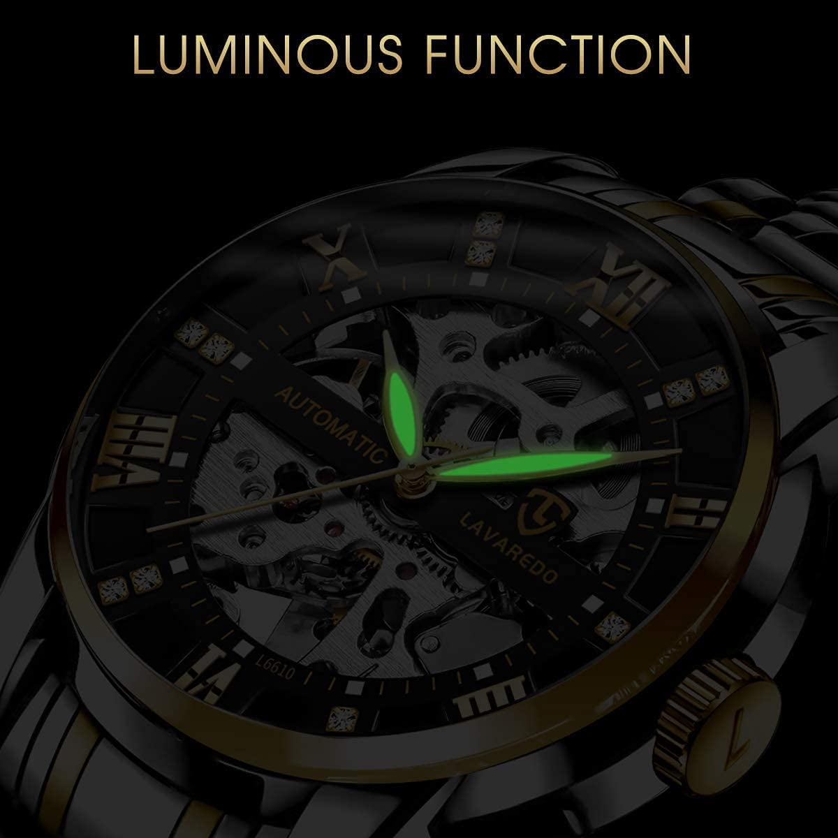 A ALPS Watches for man Automatic Mechanical Watches self Winding Man Watch with Stainless Steel Strap Business Watches Gift for Men