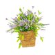 thumbnail image 2 of Corona de primavera, cartel de bienvenida, arreglo floral, jardín, flores silvestres artificiales, puerta delantera, cesta colgante, corona para el, 2 of 9