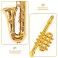 thumbnail image 4 of AURARMLET 4Pcs Traditional Design Mini Instrument Models For Music Lovers And Enthusiasts, 4 of 5