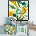 thumbnail image 3 of Designart 'Yellow Flowers and Tropical Foliage III' Modern Framed Art Print, 3 of 4