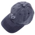 thumbnail image 2 of Gorra de béisbol vintage con diseño de corazón, protección solar, estilo retro y moderno., 2 of 5