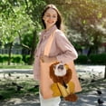 thumbnail image 6 of Pet Canvas Shoulder Carrying Bag, Cute Khaki Bear Shaped Cat Carrier, M Size Portable Kitten & Puppy Tote, Comfort Carriers for Small Dogs, Cats, and Pets, Handbag for Outdoor, Shopping, and Camping, 6 of 8