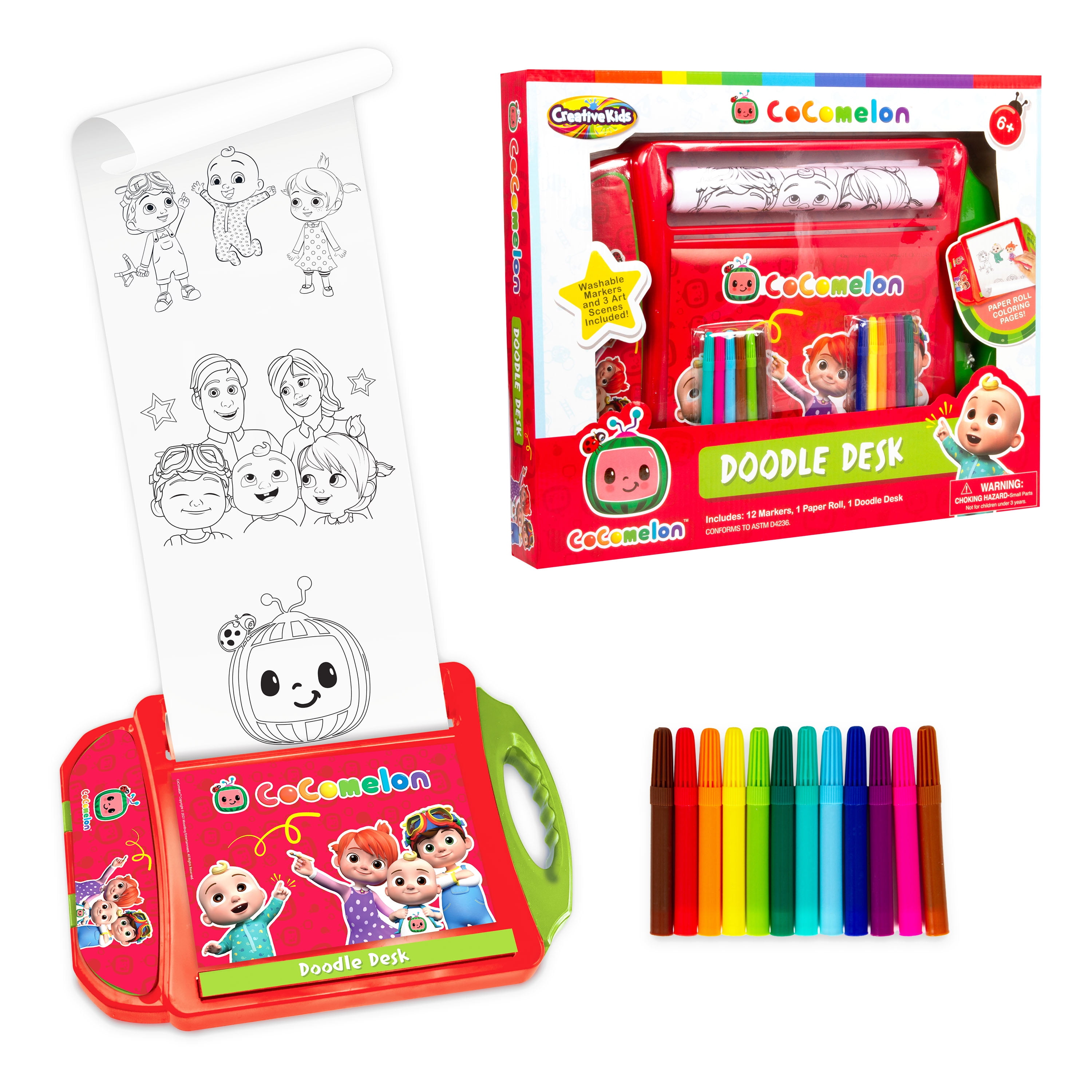 Cocomelon Coloring Book Super Set for Kids - 2 Cocomelon Activity Books and  Cocomelon Arts and Crafts Set with Stickers, Games, Puzzles, and More 