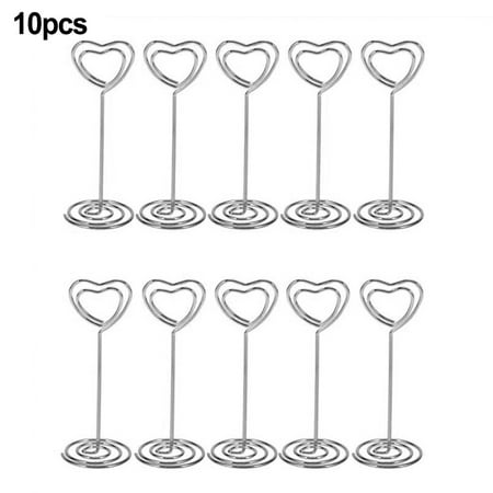 

10X Table number stands Number Card Holders Clip Table Photo Stand Wedding Decor