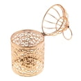 thumbnail image 4 of thinsony Electroplated Metal Birdcage Shape Tea Light Candle Holder B-Rose Gold, 4 of 8