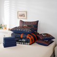 thumbnail image 5 of Erosebridal American Football Bed in a Bag Twin size, Soccer Sports Bed Set, Rugby Lover Decor, Reversible 7-Piece, 5 of 5