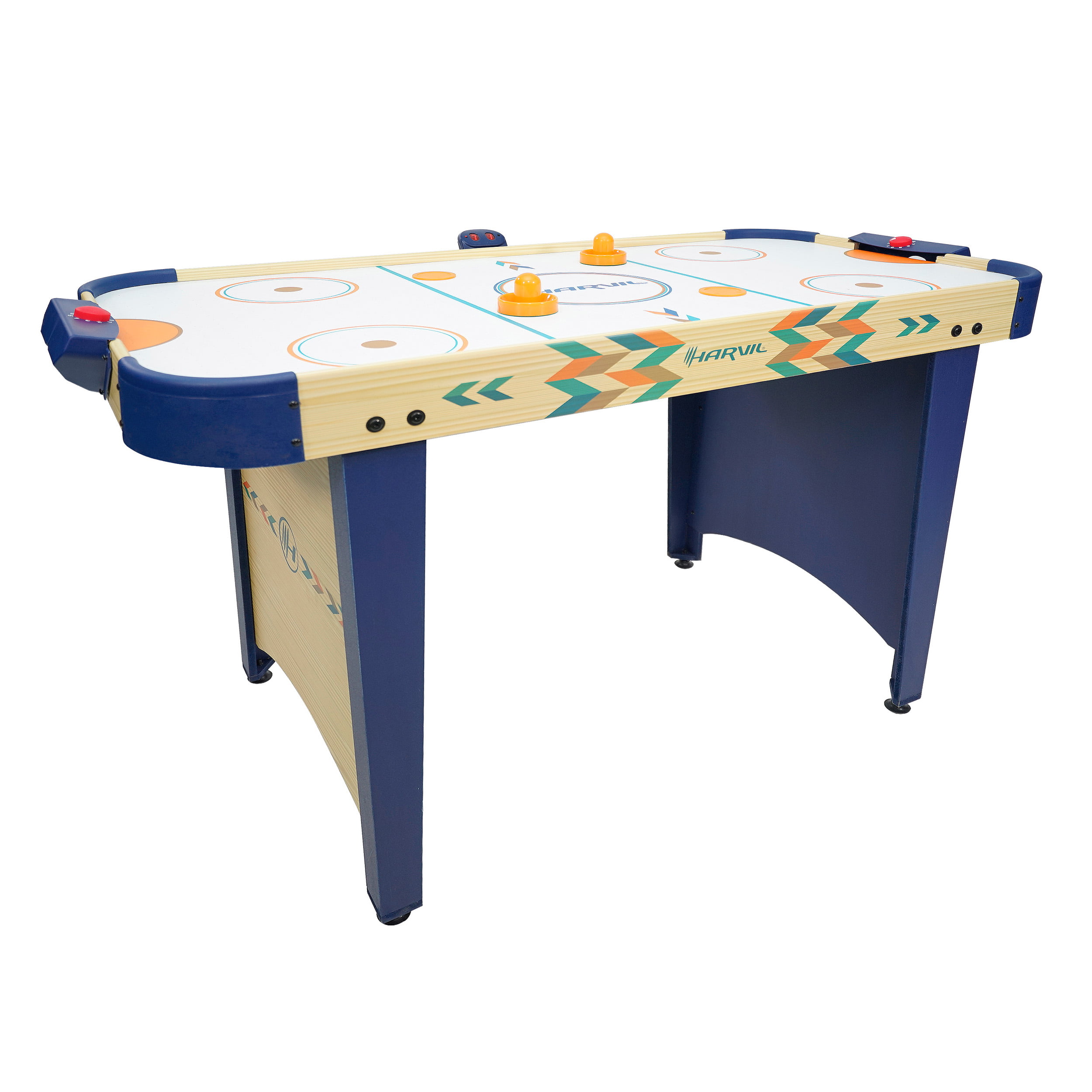 Harvil 4 Foot Air Hockey Game Table for Kids and Adults with Electronic Scorer Free Pushers and Pucks