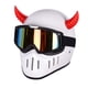 thumbnail image 5 of decorativa para casco de motocicleta de 2 piezas, cuerno de demonio, resistente a para casco de , accesorio atractivo Roja Yotijar Sombrero Pegatina, 5 of 10