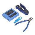 thumbnail image 2 of Kit de herramientas de crimpado RJ45 8P8C, alicates pelacables, herramienta de crimpado multifuncional para conectores modulares Cat5e, Cat6 y Cat6a., 2 of 14