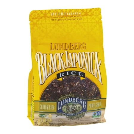 - Lundberg Family Farms Eco-Farmed Gourmet Black Japonica Field Blend Rice, 1 LB (Pack of 6)